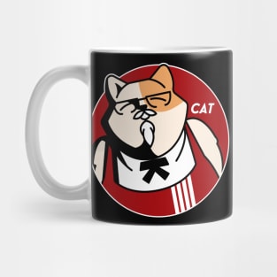 Cat KFC Logo parody Mug